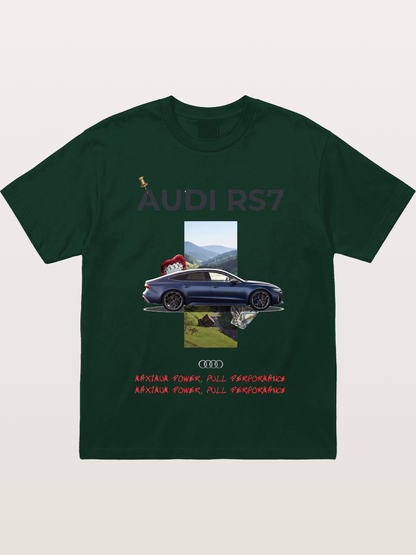 Audi RS7 Surreal Collage Art Gildan T-shirt