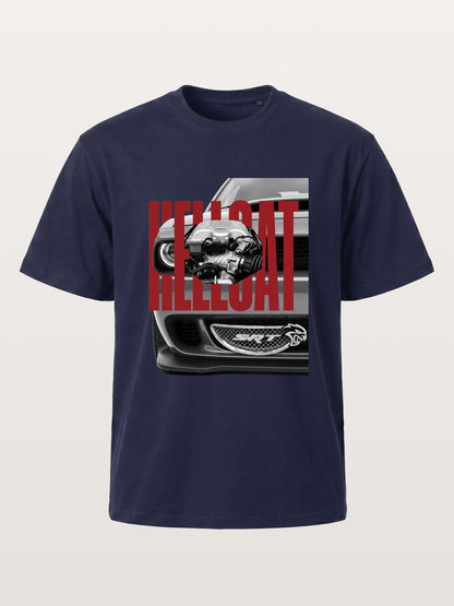 Hellcat Engine Overlay Art Gildan T-shirt