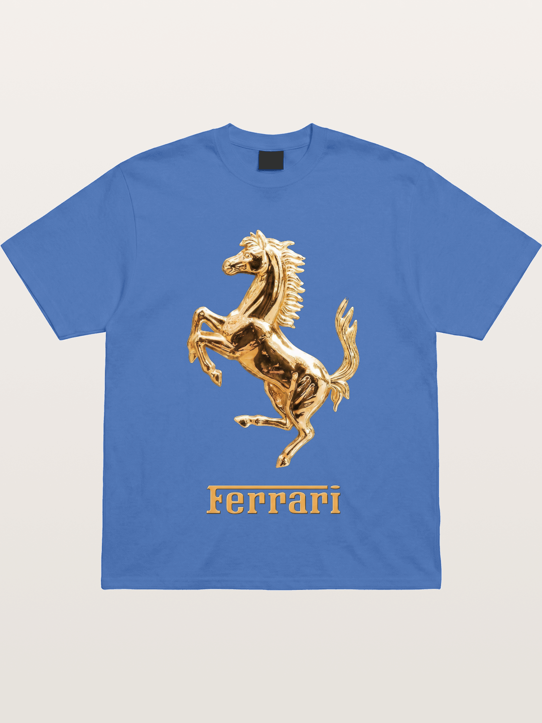 Ferrari Golden Prancing Horse Gildan T-shirt