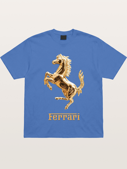 Ferrari Golden Prancing Horse Gildan T-shirt
