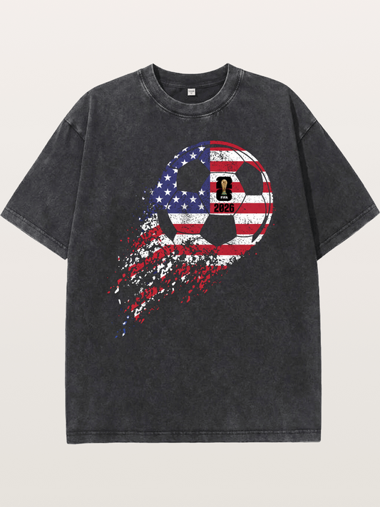 American Flag WC 2026 Ball Washed T-shirt
