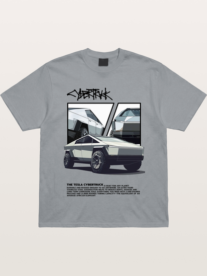 Tesla Cybertruck Poster Gildan T-shirt