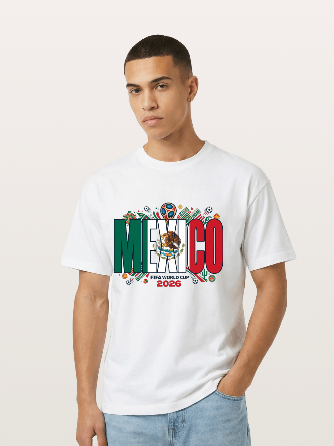 Mexico 2026 World Cup Lettering Gildan T-shirt