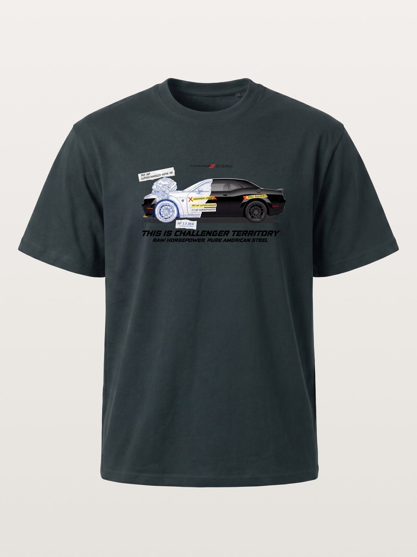 Blueprint Hellcat Spec Poster Gildan T-shirt