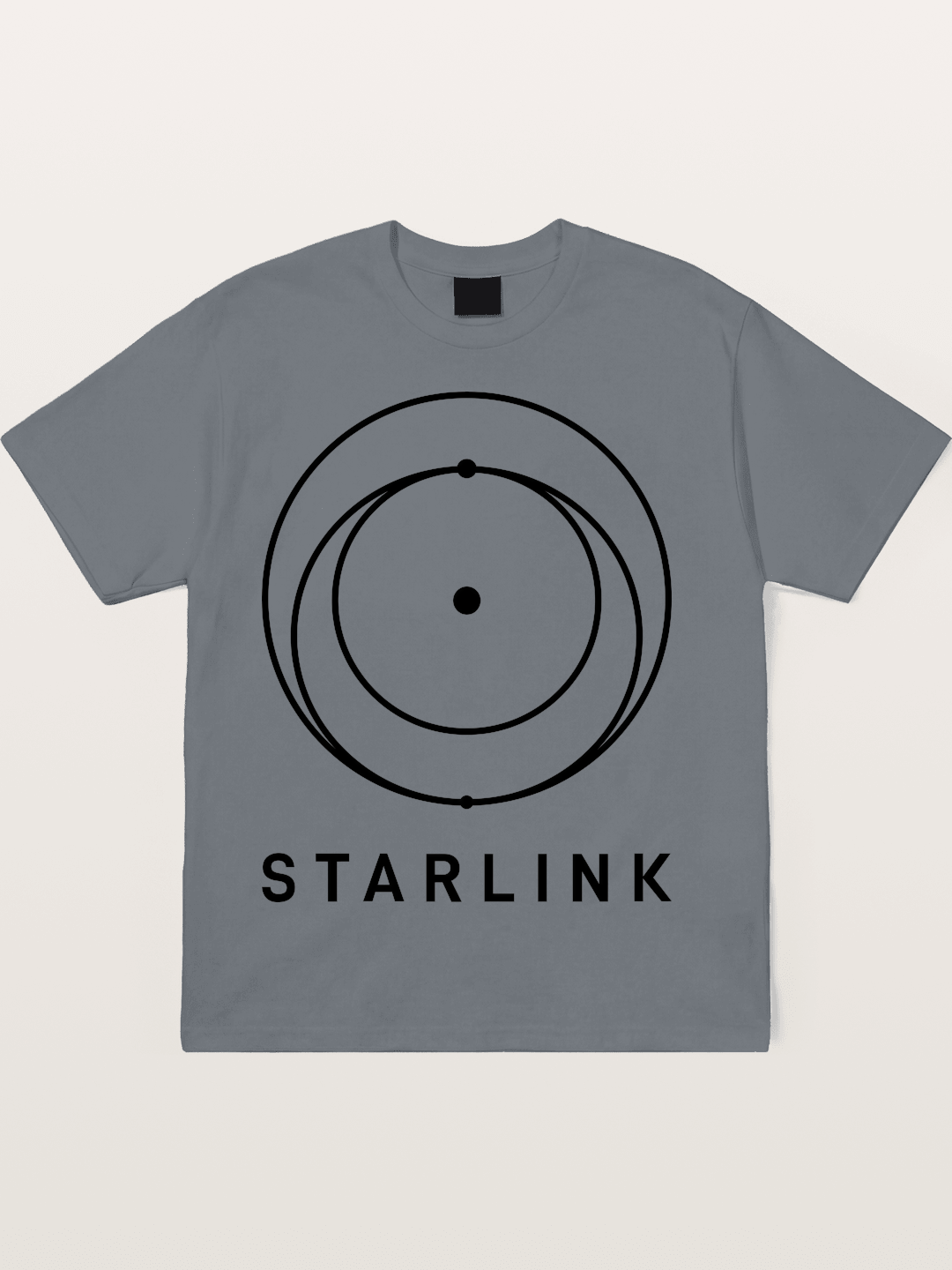 Starlink Orbit Minimal Logo Cotton T-shirt