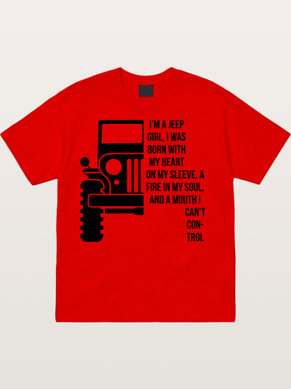 Jeep Girl Cotton T-shirt