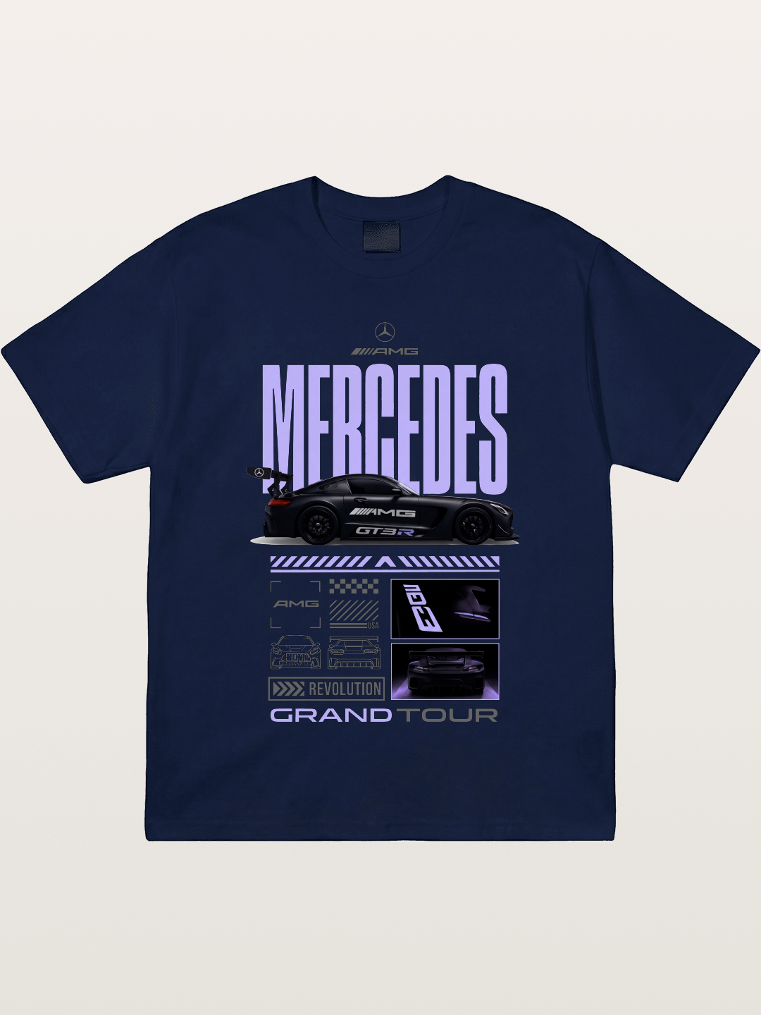 Purple Haze Mercedes Supercar Gildan T-shirt