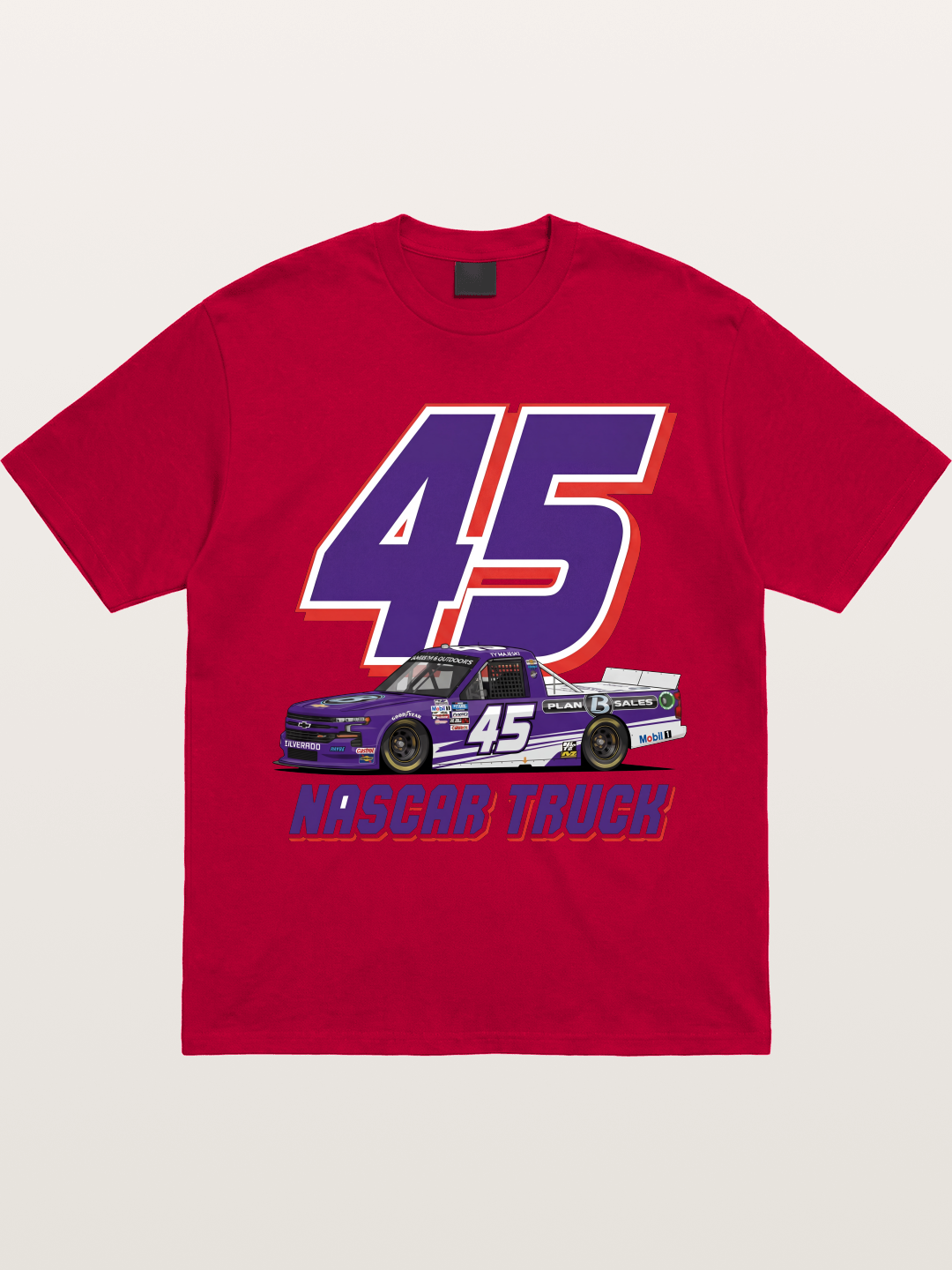 Purple 45 Racer Gildan T-shirt
