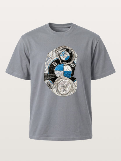 Crushed BMW Cans Collage Gildan T-shirt