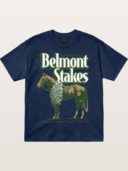 Belmont Stakes Winner Horse Cotton T-shirt