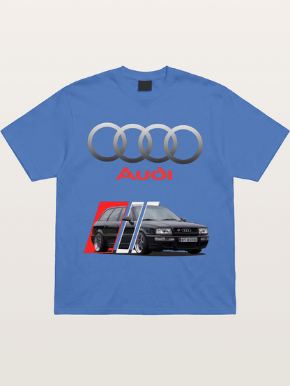 Audi Retro Car Split Design Gildan T-shirt