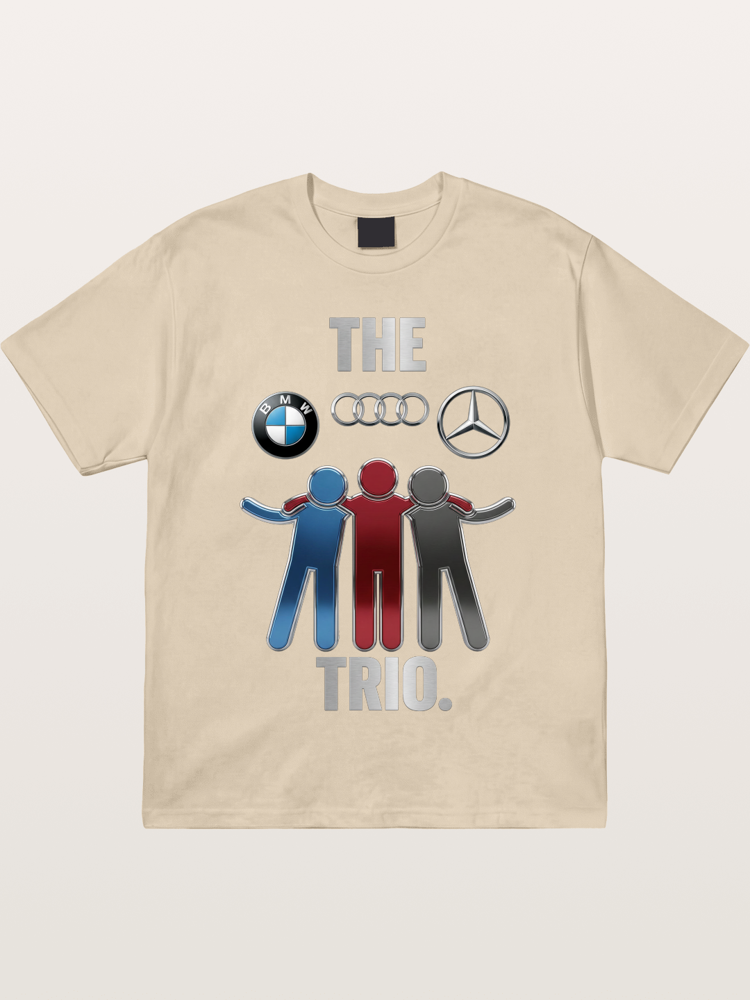 German Car Trio Friendship Print Gildan T-shirt