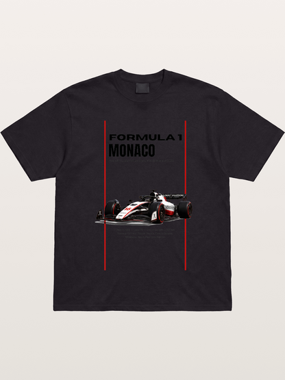 Minimal F1 Monaco Race Card Gildan T-shirt