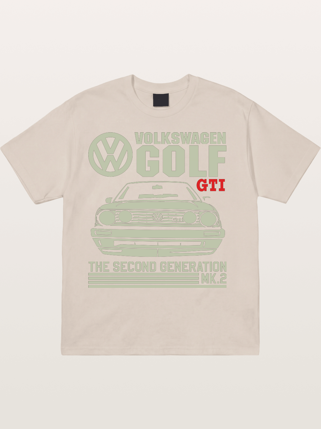 Volkswagen Golf MK2 Outline Cotton T-shirt