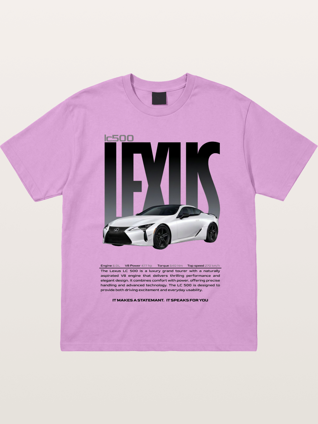 Lexus LC500 Magazine Style Poster Gildan T-shirt