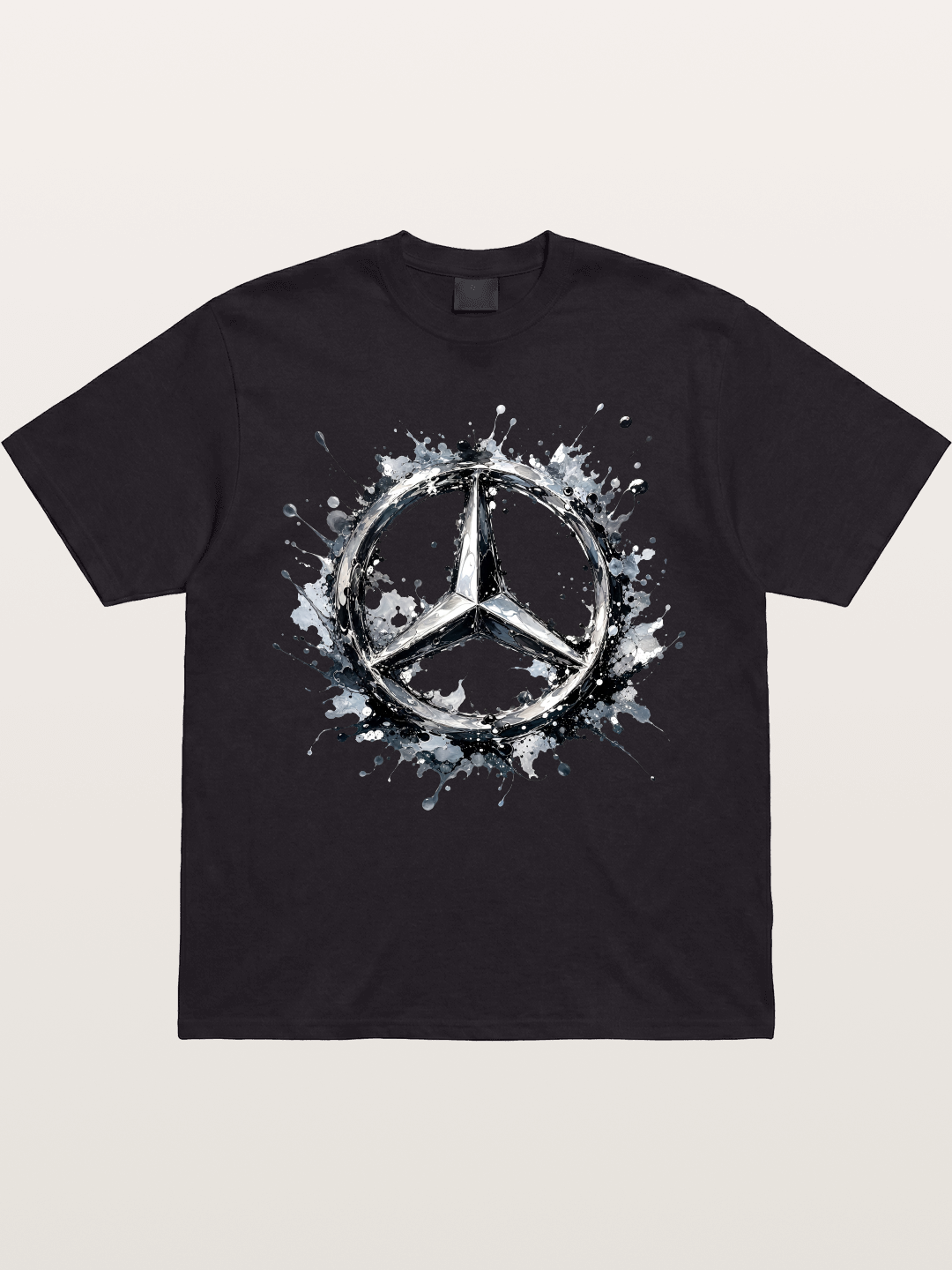 Mercedes Ink Wash Logo Art Gildan T-shirt