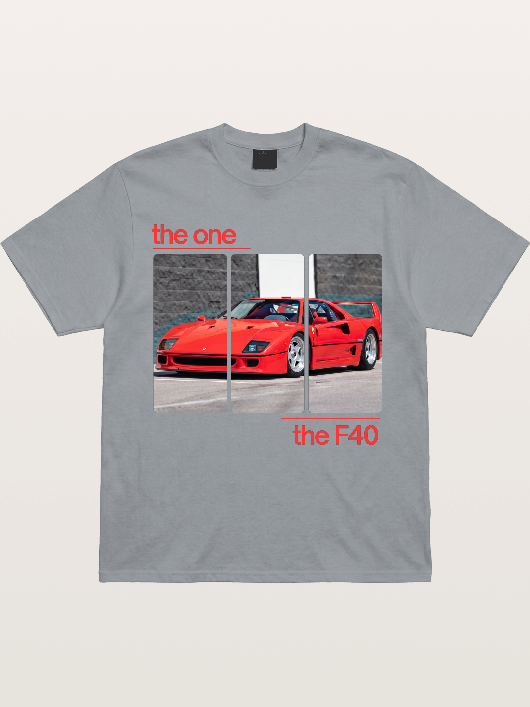 Ferrari F40 The One Split Panels Gildan T-shirt