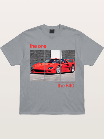 Ferrari F40 The One Split Panels Gildan T-shirt
