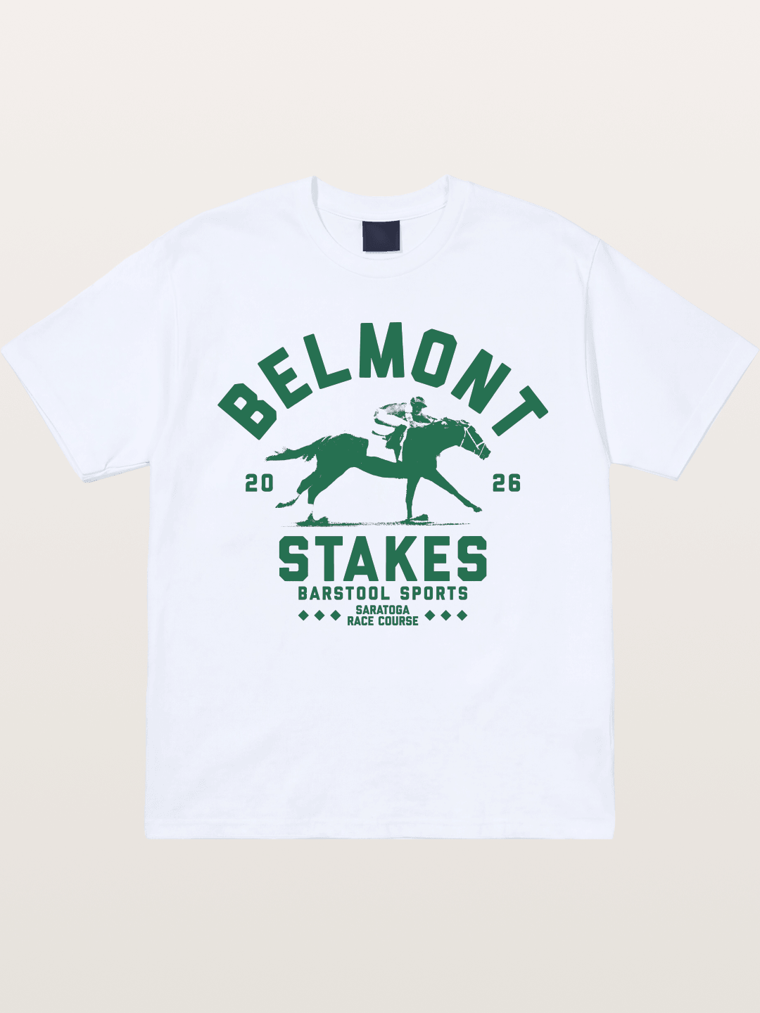 Belmont Stakes Horse Rider Silhouette Gildan T-shirt