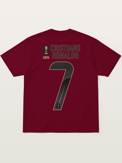 Portugal 7 Ronaldo 2026 WC Gildan T-shirt