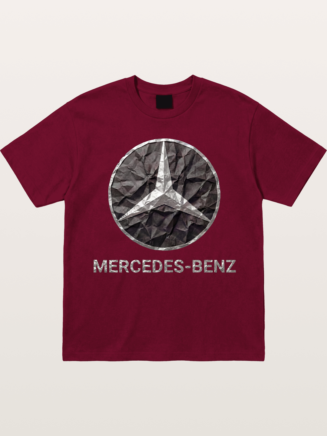 Mercedes Crumpled Paper Logo Gildan T-shirt