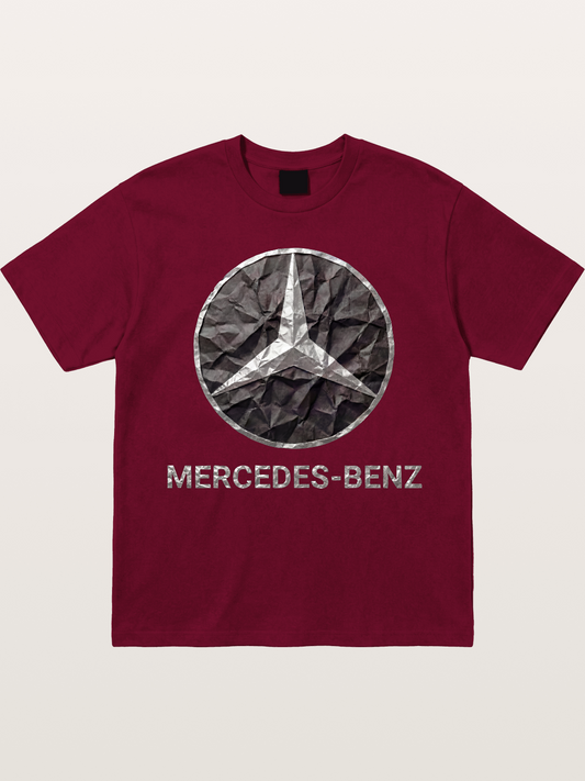 Mercedes Crumpled Paper Logo Gildan T-shirt