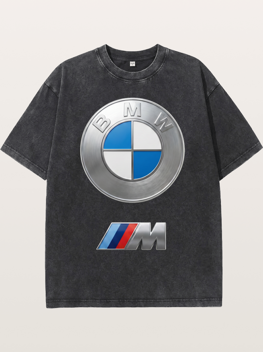 BMW M Series Metal Emblem Washed T-shirt
