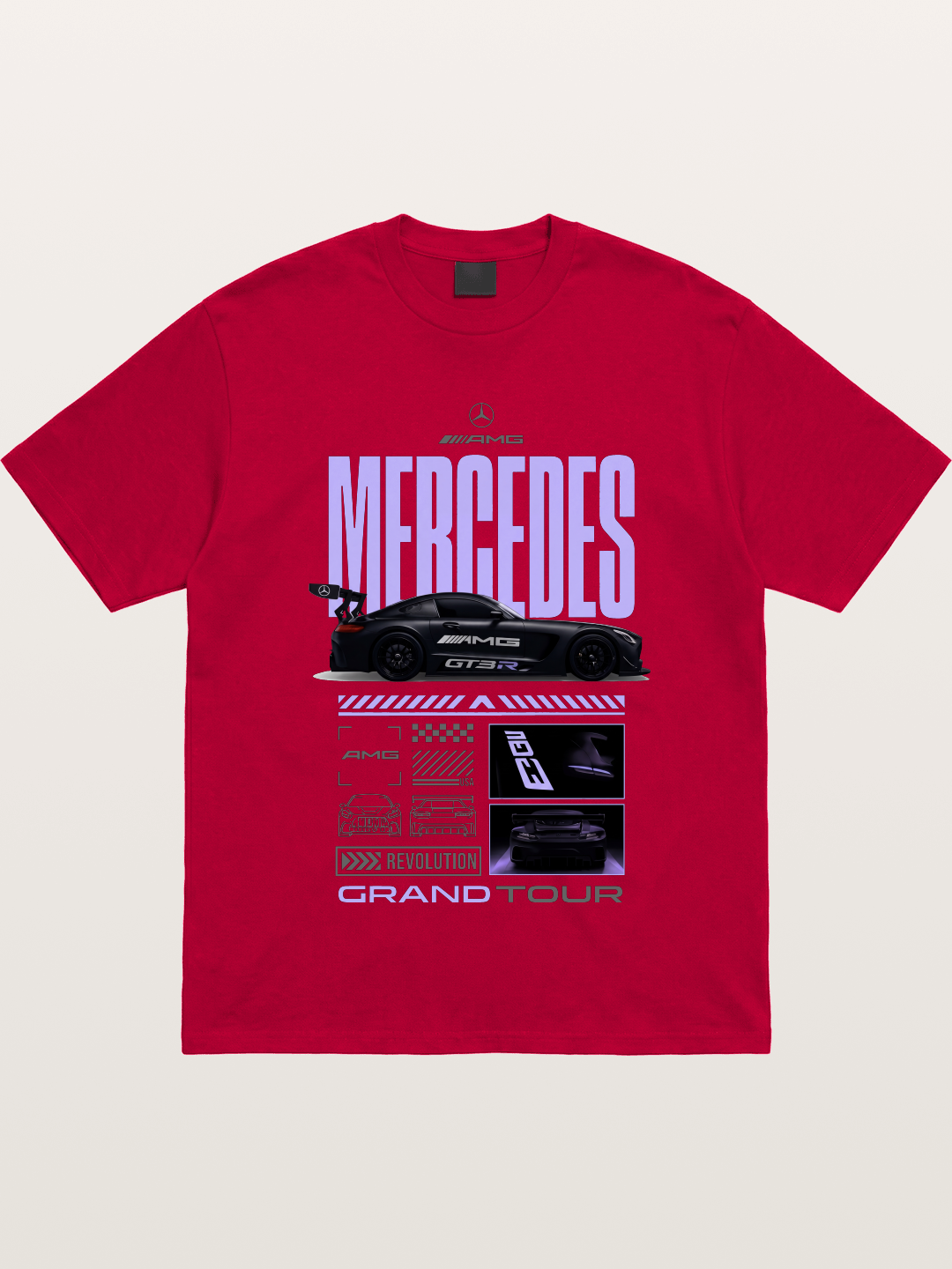 Purple Haze Mercedes Supercar Gildan T-shirt