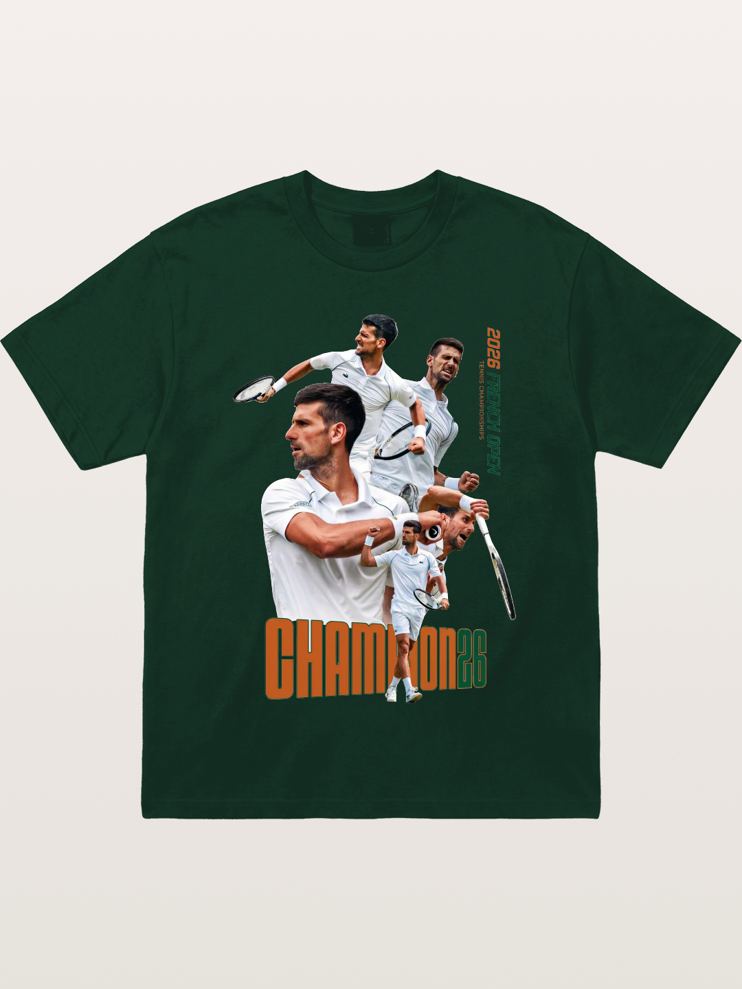 Djokovic French Open Champion Art Gildan T-shirt