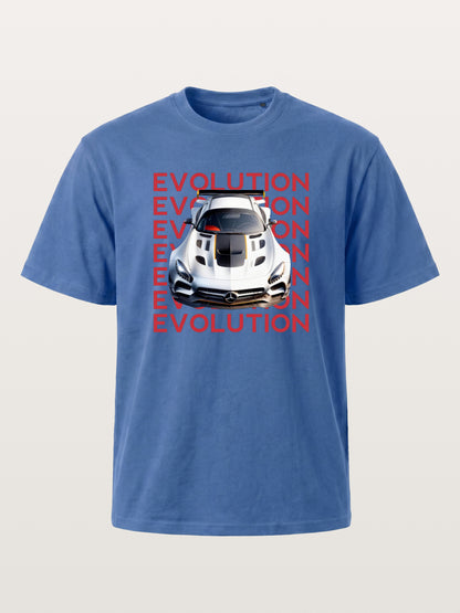 AMG GT Race Car Evolution Repeat Text Gildan T-shirt