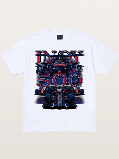 Indy 500 2026 Race Car Neon Art Gildan T-shirt