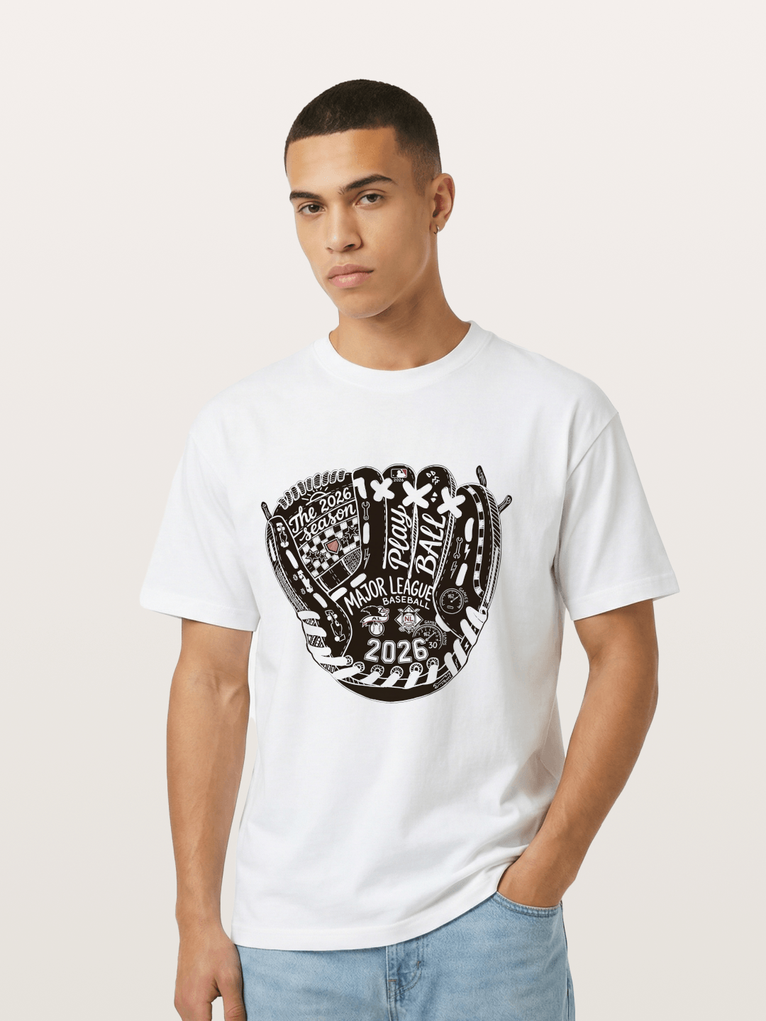 Play Ball Glove Gildan T-shirt