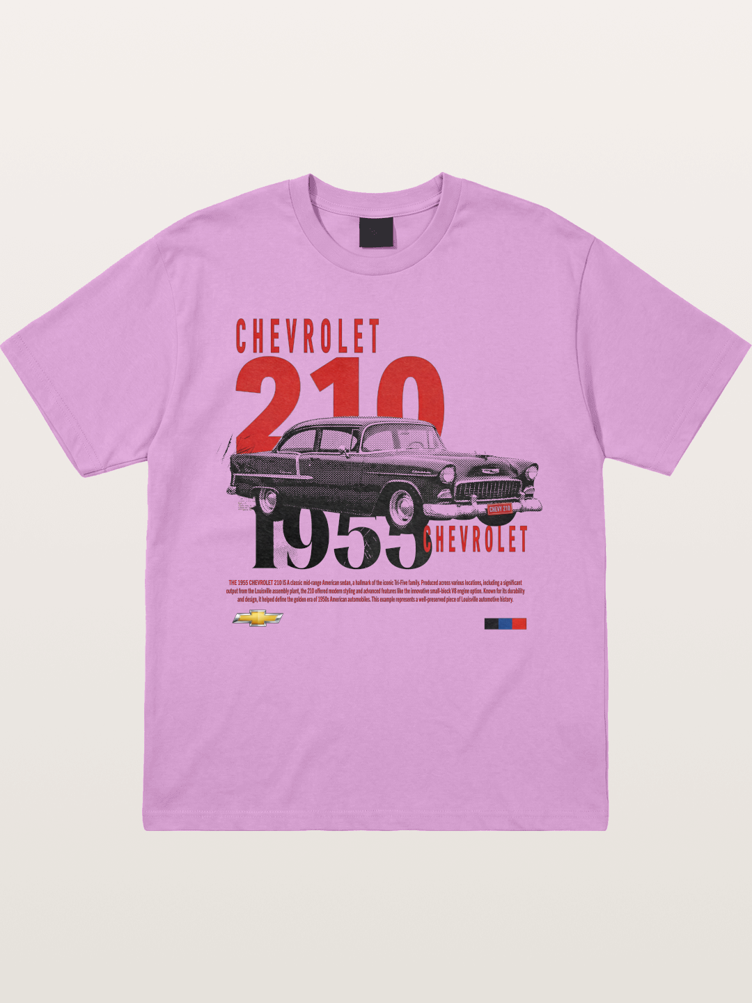 1955 Chevrolet 210 Retro Poster Gildan T-shirt