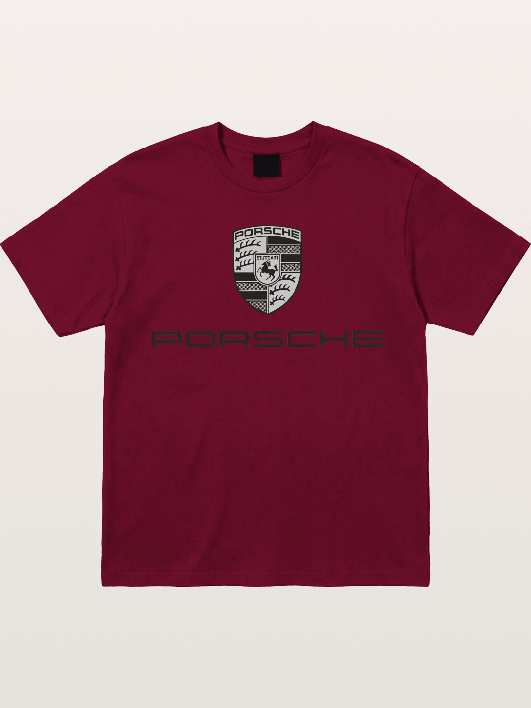 Monochrome Porsche Crest Gildan T-shirt