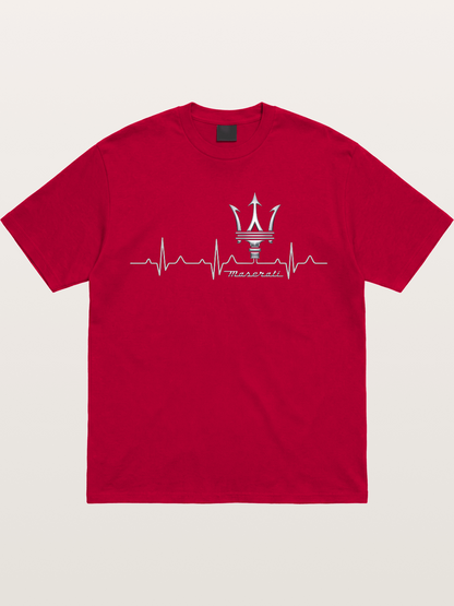 Maserati Heartbeat Emblem Gildan T-shirt