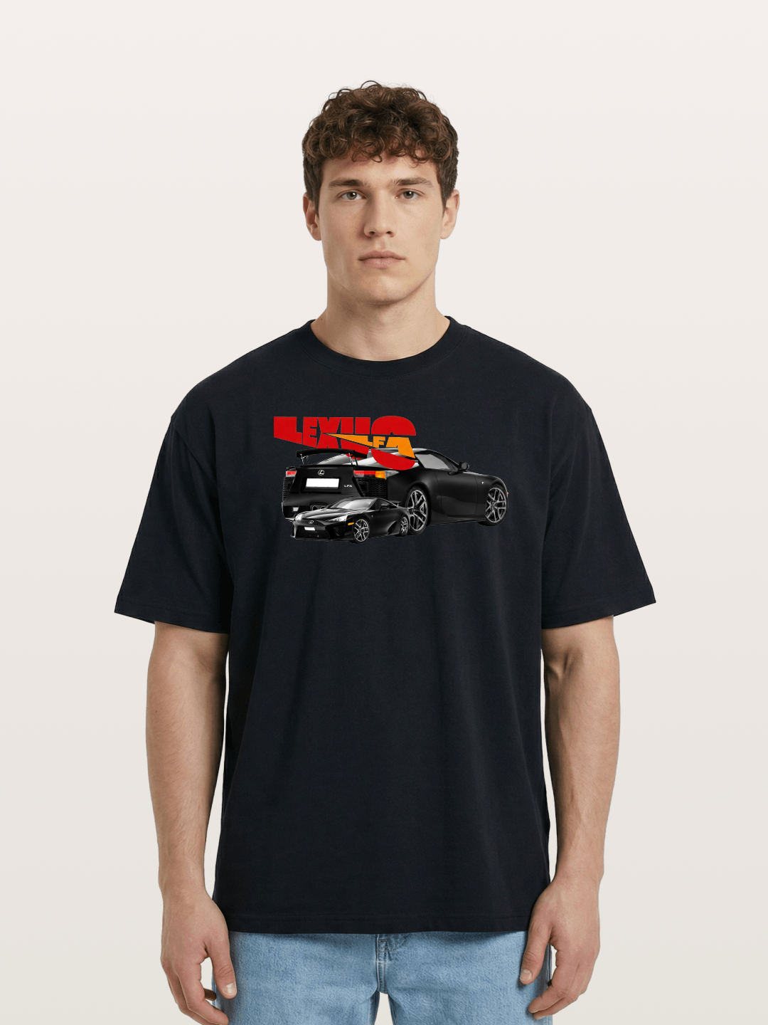 Lexus LFA Racing Collage Art Cotton T-shirt