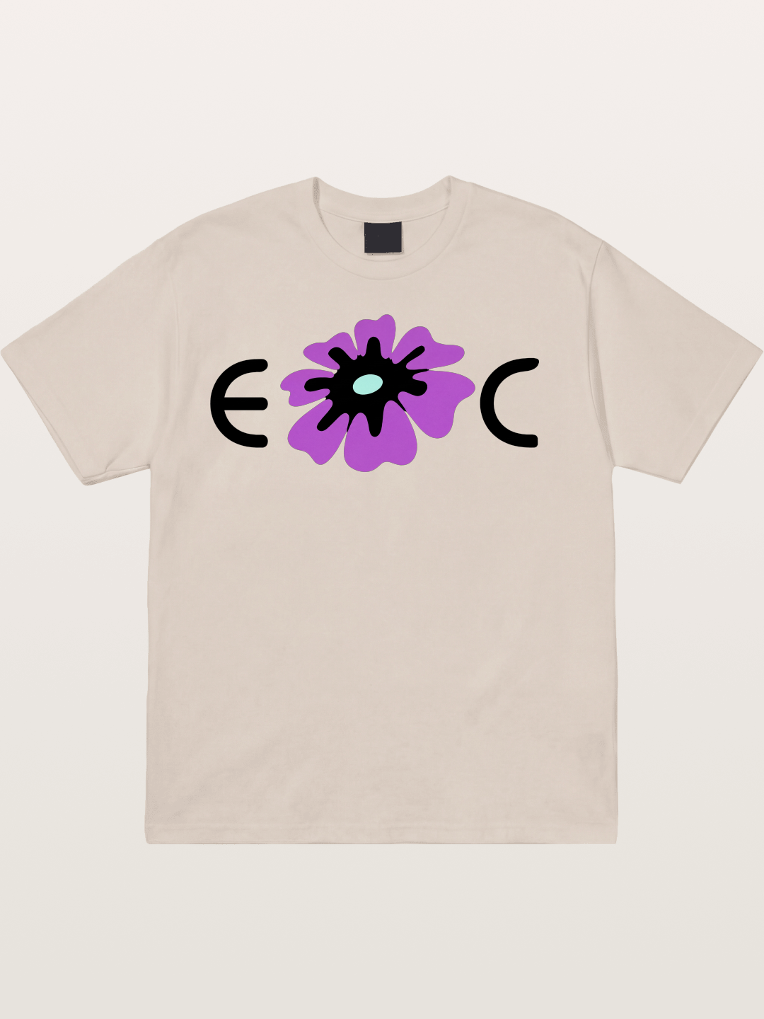 Purple EDC Daisy Silhouette Cotton T-shirt