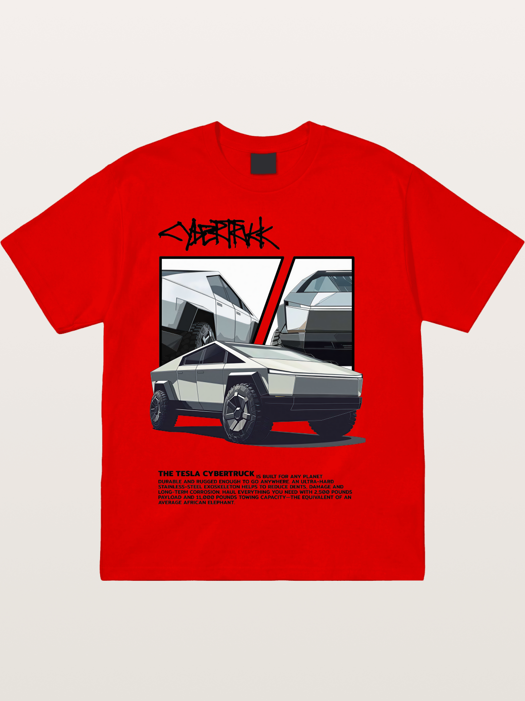 Tesla Cybertruck Poster Cotton T-shirt