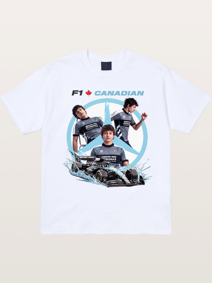 Canadian F1 Mercedes Racing Poster Gildan T-shirt