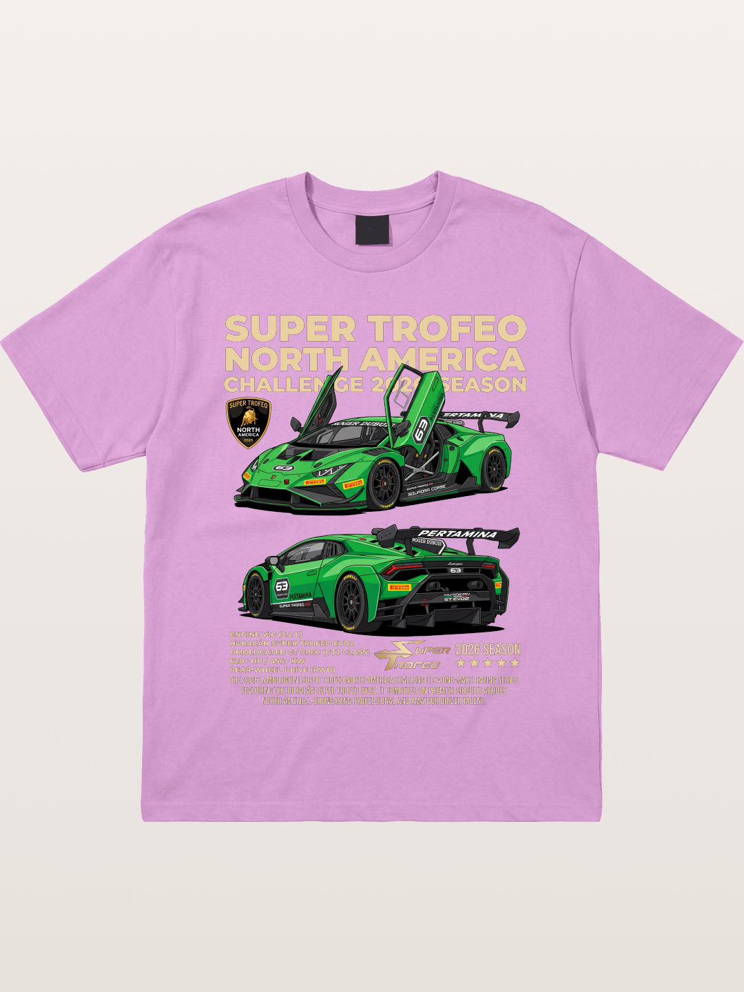 Lamborghini Huracan Super Trofeo Views Gildan T-shirt