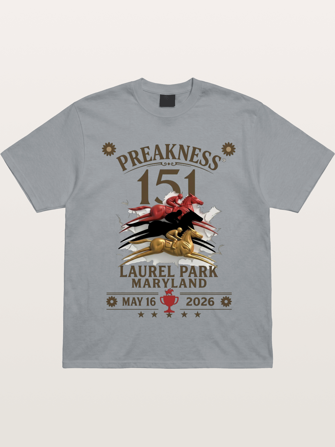 Preakness 151 Laurel Park Print Gildan T-shirt