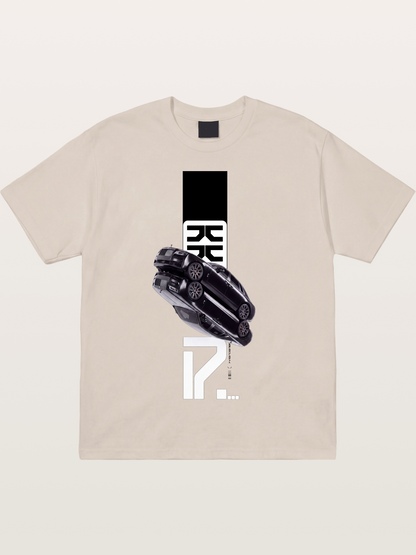 Black Rolls Royce Abstract Art Cotton T-shirt
