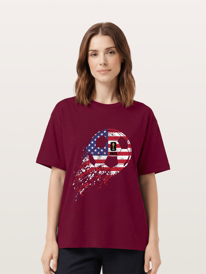 American Flag WC 2026 Ball Gildan T-shirt