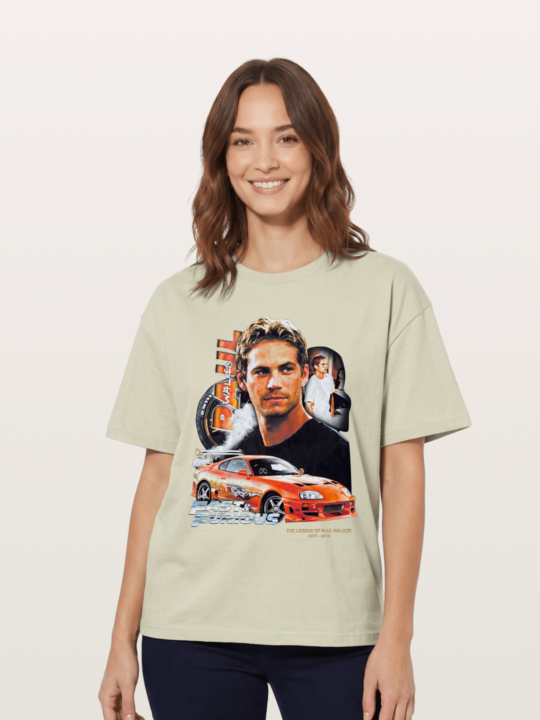 Orange Supra Fast & Furious Cotton T-shirt