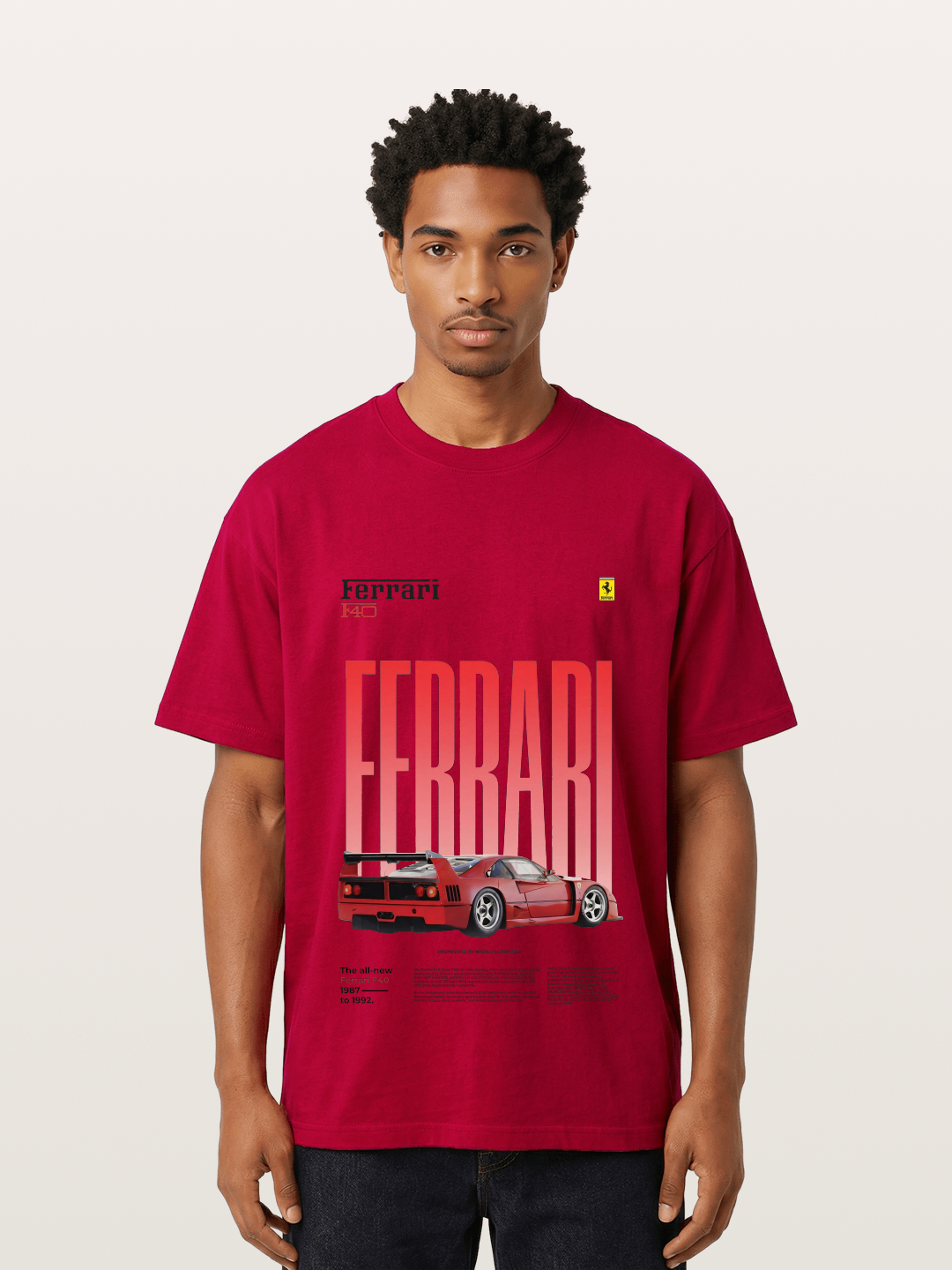 Gradient Red Gildan T-shirt