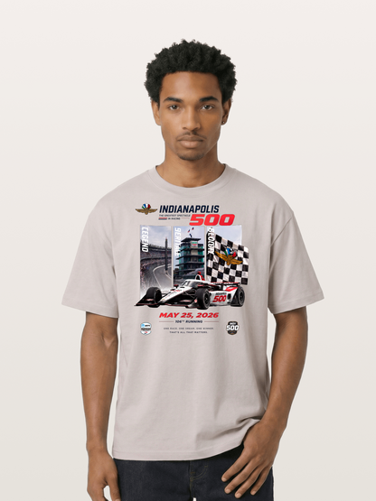 106th Indy 500 Race Day Art Cotton T-shirt