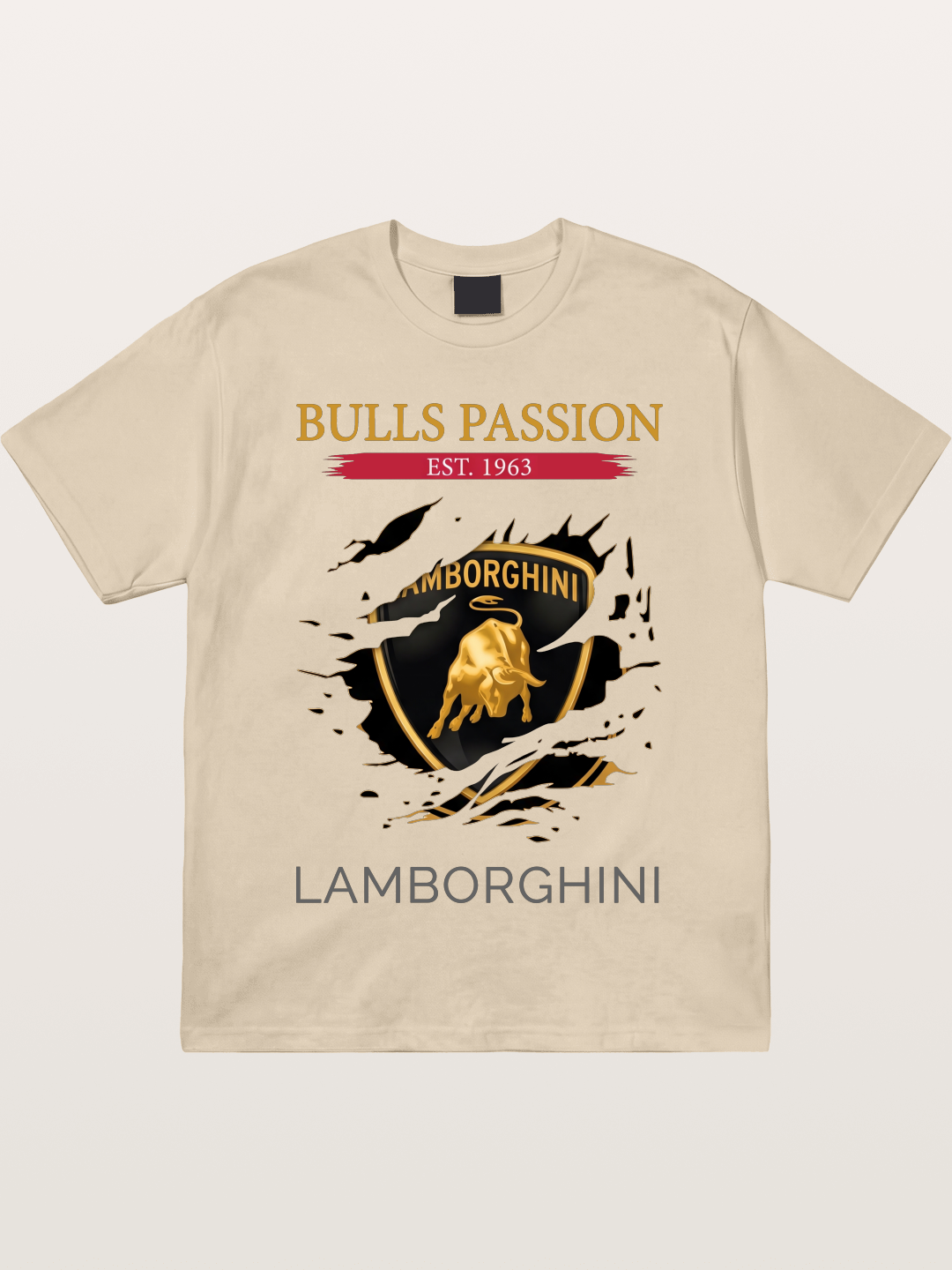 Lamborghini 1963 Tear Logo Gildan T-shirt