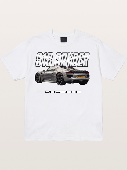 Porsche 918 Spyder Graphic Art Cotton T-shirt