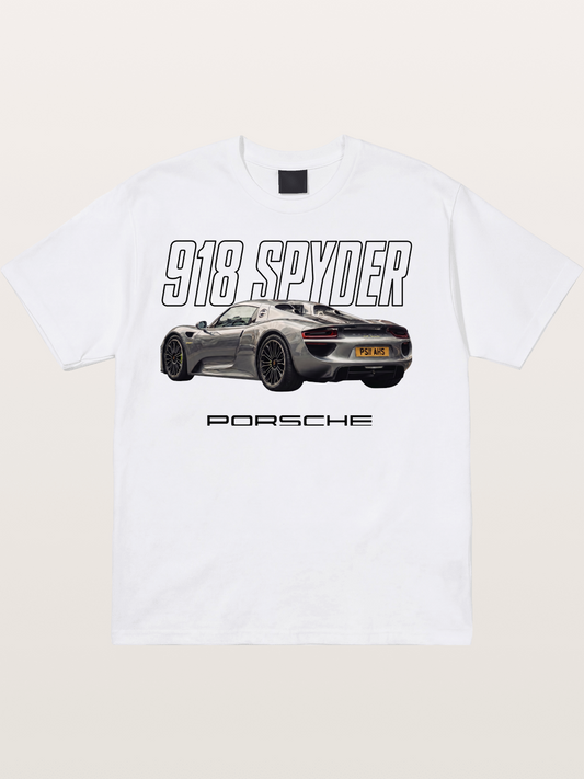 Porsche 918 Spyder Graphic Art Cotton T-shirt