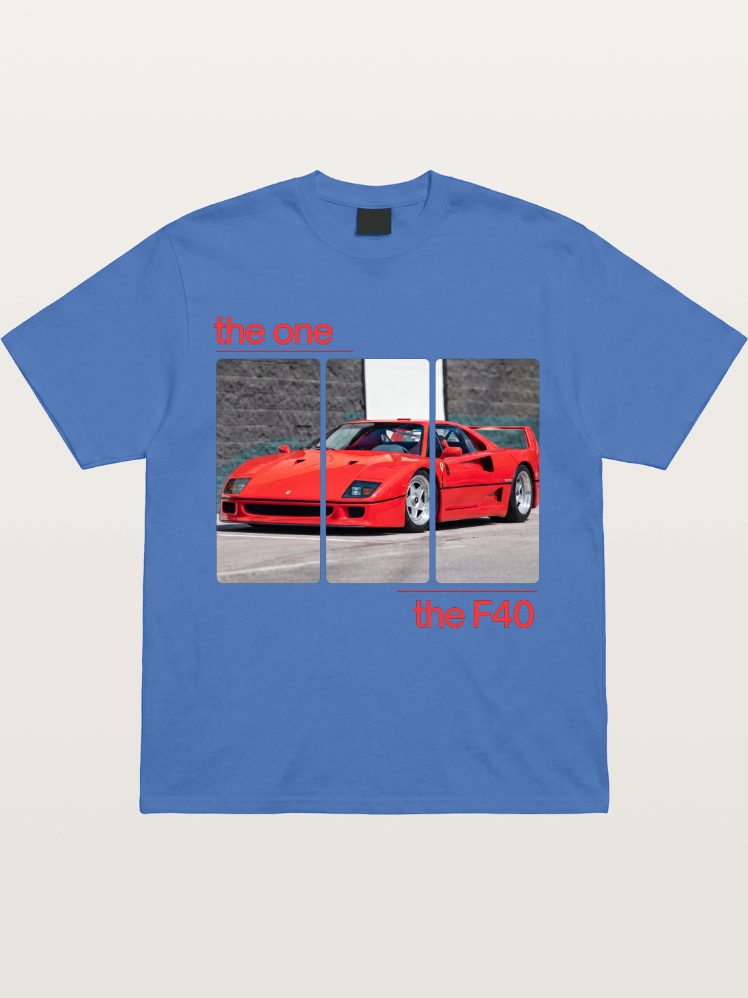Ferrari F40 The One Split Panels Gildan T-shirt